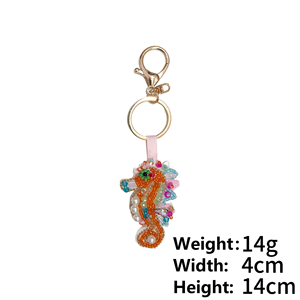 Gemüse-Serie Perlen-Stickerei Taschenanhänger Karotte Mais Kürbis Dekorativer Schlüsselanhänger Anhänger Accessoires - Product Image 4