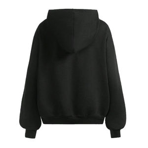 เสื้อฮู้ดดี้ผ้าฝ้ายฟลีซเนื้อนุ่ม ระบายอากาศได้ดี สไตล์วินเทจ แต่งซิป ประดับคริสตัล รุ่นครอปท็อปสำหรับผู้หญิง ประดับด้วยคริสตัล - Product Image 2