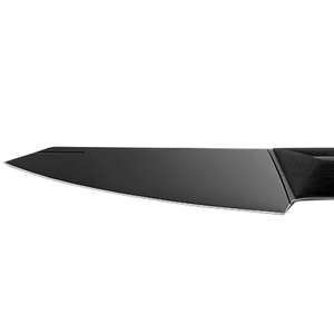 Cuchillos de Cocina Negros de Hoja Fija con Borde Afilado, Mango Ergonómico con Textura, Diseño Moderno para Preparación y Corte de Alimentos - Product Image 4
