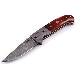 Handmade Damascus Steel Pocket Folding Knife Durable Pattern Steel Outdoor Travel <b>Camping</b> Hiking Fishing Everyday Utility <b>Tool</b> - Product Image 6