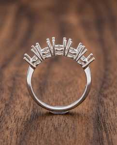 925 Sterling Silver 5x7mm Oval Semi Mount <b>Ring</b> Adjustable Prong Setting <b>Ring</b> <b>Blank</b> DIY Jewelry Making Supplies for Gemstones - Product Image 4