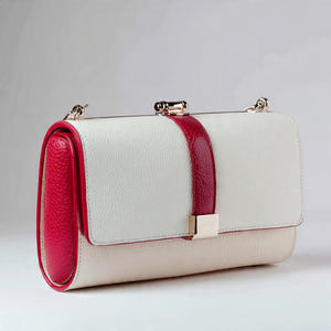 Bolsos de Mano de Cuero Genuino con Cierre de Cremallera, Estilo Preppy, Diseño con Cuentas e Impermeable - Bolso de Mano Unisex - Product Image 2