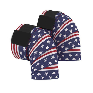 Vendas para Rodillas con Estampado Gráfico de Estrellas y Rayas, Cierre Ajustable de Gancho y Bucle, para Levantamiento de Pesas y Powerlifting - Product Image 4