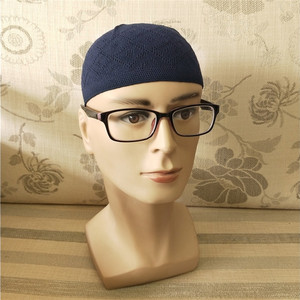 Knitted Cotton Jersey Fabric Solid Color <b>Muslim</b> Cap for <b>Men</b> Custom Islamic Stretchable Four Seasons Indian Prayers - Product Image 4