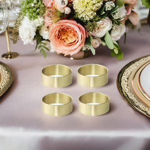 Porte-anneau de serviette plaqué or de haute qualité accessoire décoratif de luxe meilleure qualité pour la fête de mariage hôtel approvisionnement en vrac en gros - Product Image 1