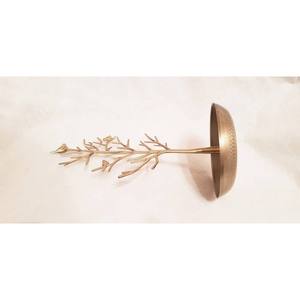 Présentoir à bijoux en métal en forme d'arbre avec oiseaux et plateau rond, organisateur de bijoux pour boucles d'oreilles, bagues, bracelets et colliers - Product Image 6