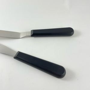 อุปกรณ์ตกแต่งเค้กมีความยืดหยุ่นไม้พายไอซิ่งแบบตรงและออฟเซ็ตทำจากสแตนเลสขนาด8 "สำหรับมืออาชีพ - Product Image 4