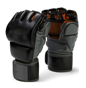 Gants de sparring MMA demi-doigts personnalisables et durables pour la boxe et le grappling, avec logo imprimé, en PU, fermeture auto-agrippante, pour adultes - Product Image 1