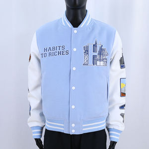 Veste varsity vintage pour homme, veste letterman brodée sur mesure, veste streetwear hip hop oversize - Product Image 3