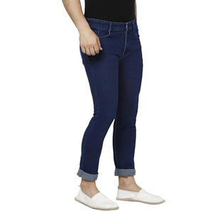 Pantalones Vaqueros de Mezclilla Azul Marino para Hombre, Corte Ajustado, Cómodos, de Algodón, Nuevos, Casuales, al por Mayor - Product Image 1