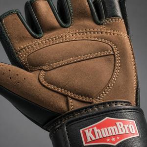 Gants de musculation en cuir PU respirant KhumBro avec design anti-transpiration et fermeture rapide pour les athlètes professionnels, utilisation en salle de sport - Product Image 6