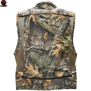 Gilet utilitaire en maille respirante pour homme, col en V, fermeture éclair intégrale, plusieurs poches zippées, pour la chasse, la pêche, la photographie, les voyages - Product Image 3