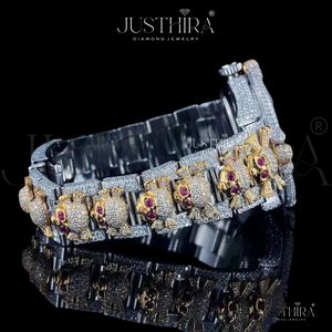 High Quality Iced Out Moissanite Diamond <b>Watch</b> for <b>Men</b> Luxury Wristwatch with Precision Movement Available At Competitive Price - Product Image 2