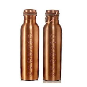 Antique <b>Copper</b> Water <b>Bottle</b> Ribbed Design Eco Friendly 100% <b>Copper</b> <b>Bottle</b> Hot Selling Factory Price Metal <b>Bottle</b> For Drinking - Product Image 3