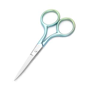 Tijeras Profesionales de Acero Inoxidable de 3.9 Pulgadas con Punta Fina Recta para Peluquería, Cabello Facial, Orejas, Nariz y Cejas - Product Image 1