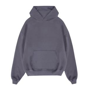 Robe sweat à capuche oversize pour femme, style doux, à épaules tombantes, avec décorations à pompons et volants, style universitaire - Product Image 1