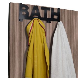 Metal Over The Door Hook Hanger for Clothes For Your Bathroom Purpose for Gift Serveware for Bathroom Molded <b>BATH</b> Design - Product Image 5
