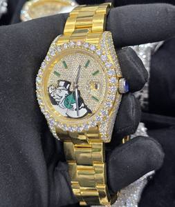 Montres de luxe automatiques Hip Hop avec diamants VVS1, montre Moissanite Iced Out pour hommes avec boîte - Product Image 4