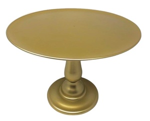 อุปกรณ์เสิร์ฟเค้กโลหะสำหรับเค้กทำจากอลูมิเนียมเหล็กหล่อหรูหราทันสมัยฐานขนาดใหญ่ดีไซน์สวย - Product Image 2