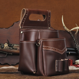 Pochettes tactiques en cuir pour la chasse avec logo personnalisé, porte-cartouches léger à fort grossissement 6x - Product Image 1