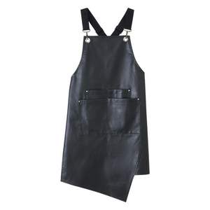 Tablier sans manches en cuir personnalisé, durable, élégant, imperméable, résistant à l'huile, écoresponsable, pour le travail, le nettoyage, les salons de coiffure et les soins des animaux - Product Image 2