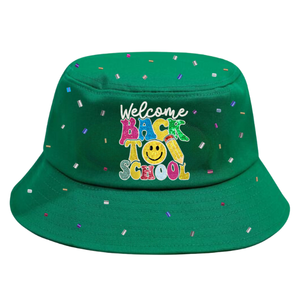 Sombreros de Pescador Ajustables Personalizados de Primera Calidad para el Regreso a Clases, con Lentejuelas, Logotipo Bordado a Mano, Lindos, para Protección Solar en Verano, Nueva Llegada, a la Moda - Product Image 5