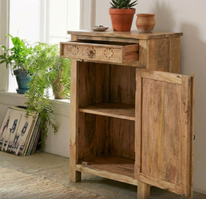 Gabinete de madera tallada a mano de alta calidad, tradicional, con cajones de almacenamiento, acabado natural ecológico, moderno y clásico. - Product Image 2