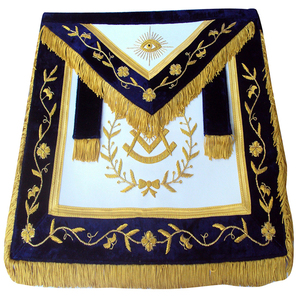 Tablier maçonnique canadien brodé sur mesure, fabriqué en usine, avec dentelle à coudre, pour la franc-maçonnerie - Product Image 2