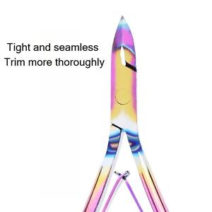 Ciseaux à cuticules en acier inoxydable, coupe-ongles, pince à cuticules, ciseaux pour peaux mortes, outils de pédicure bec d'aigle - Product Image 6