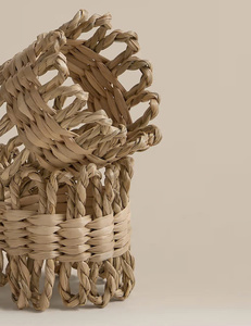 Nouveau : Idéal pour la vaisselle et la décoration intérieure, choix populaire comme cadeau, avec anneau de serviette en jonc de mer naturel fait main - Product Image 3