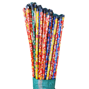 Venta al por mayor palo de mopa de madera pulida con cabeza de escoba de goma producto de limpieza de jardín largo - Product Image 1