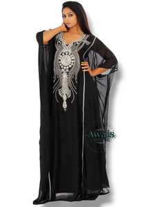 Abaya Maxi de Manga Larga Personalizada de Lujo, Transpirable, de Secado Rápido, Anti-Pilling, de Lino, para Verano, Servicio OEM, Estilo Abierto y Modesto para Oriente Medio, Dubai - Product Image 5
