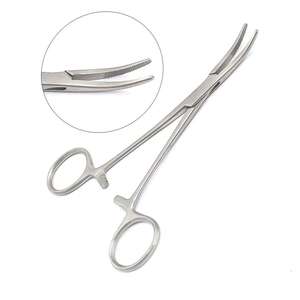 Pinzas Kelly para Arterias Certificadas ISO de 14.5cm, Instrumentos Quirúrgicos de Acero Inoxidable de Alta Calidad, Pinzas Hemostáticas Rectas y Curvas - Product Image 1