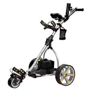 VENTES RAPIDES Chariot de golf électrique Bat Caddy X3R avec batterie au lithium 20Ah, télécommande argentée, personnalisable ODM de qualité DIY - Product Image 1