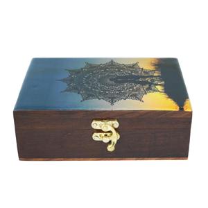 Boîte de rangement en bois imprimée pour papeterie, bijoux, stylos et crayons – Vente en gros - Product Image 6