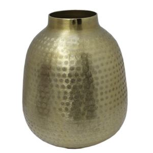 Jarrón de Hierro Dorado de Lujo, Estilo Nórdico Moderno, de Alta Calidad, Boca Ancha, Nuevo y Popular, para Decoración de Mesa, Hogar, Bodas - Product Image 6