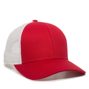 Casquette Trucker Rouge et Blanche Personnalisée avec Dos en Maille, Chapeau Snapback Respirant pour l'Été, Casquette de Baseball Ajustable, Couvre-chef Décontracté d'Extérieur, OEM - Product Image 6