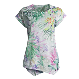 เสื้อยืดโพลีเอสเตอร์ 100% พิมพ์ลายแบบซับลิเมชั่นตามสั่ง สำหรับเล่นกีฬาและออกกำลังกาย แห้งเร็ว สำหรับผู้หญิง พร้อมบริการ OEM ทันสมัย - Product Image 3