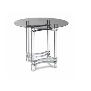 Functional Metal Coffee <b>Table</b> With Glass <b>Top</b> Practical Design Strong Frame Ideal For Daily Living Room Use - Product Image 1