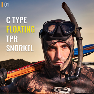 Aropec Nouveau Snorkel Flottant Tout en TPR Léger 70g Pliable pour Apnée et Plongée OEM OBM 1.4m Unisexe Confortable - Product Image 2
