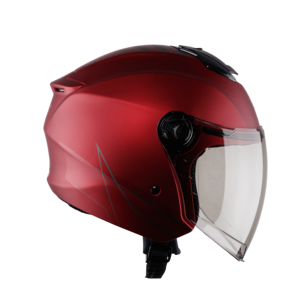 Royce-Casco DE CARA abierta estilo vintage vietnamita con visera anti-UV, ligero, ABS, correa de seguridad estándar - Product Image 5