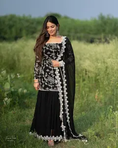 FULAPARI New Trending Design Sharara Salwar Suit for Wedding and Party Occasion from Indian Supplier at Wholesale Price