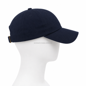 Gorra de Béisbol Unisex Azul Marino de 6 Paneles, Deportiva, 100% Algodón Twill, Color Sólido, Ajustable, Casual, para Adultos, para Todas las Estaciones - Product Image 5