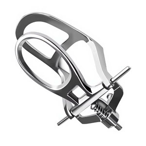 Articulateur dentaire manuel chromé à charnière pour arc moyen-bas, instrument de prothèse réglable pour laboratoire dentaire - Product Image 2