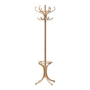 Modern design Bentwood coat rack standing wooden <b>hat</b> <b>stand</b> entryway coat tree with umbrella holder customized designs - Product Image 5