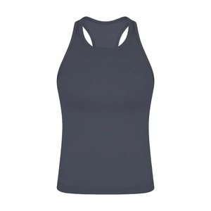 Última Moda en Camisetas de Gimnasio Personalizadas para Verano, Top Deportivo Sexy para Mujer, Cuello Redondo, Sin Mangas, Costuras en Contraste, Transpirable, de Secado Rápido - Product Image 6