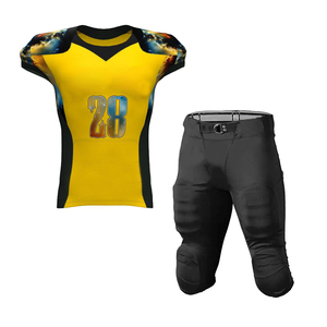 Ropa Deportiva, Uniforme de Fútbol Americano Estampado, Manga Corta, Talla Grande, Secado Rápido, Servicio OEM Personalizado para Hombre - Product Image 1