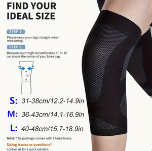 Genouillères de compression élastiques pour la musculation, les squats, la gym et le fitness - Product Image 3