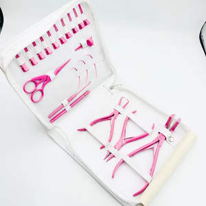 Kit de Herramientas Profesional de Alta Calidad para Extensiones de Cabello, de Uso Comercial, Alicates de Acero Inoxidable, Agujas de Gancho y Herramientas de Bucle - Product Image 1