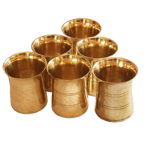 Verre à eau, vin ou jus en laiton de qualité supérieure, design élégant et raffiné, meilleur article de décoration de table. - Product Image 5